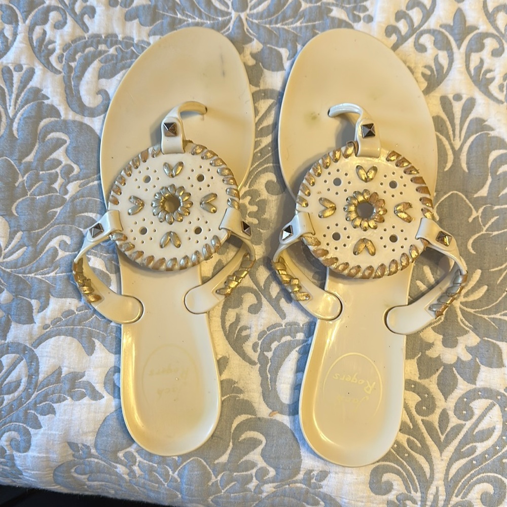 Ivory Jack Roger sandals